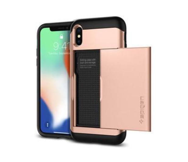 Etui Slim Armor CS do iPhone X złote - 1381907 - zdjęcie